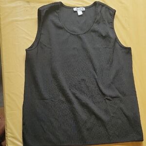 CJ Banks Black Knit Top
